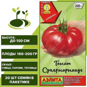 Томат "Супермарманде", АЭЛИТА, красный, полудетерминантный, открытый и закрытый грунт, количество семян в пакетике 20 шт