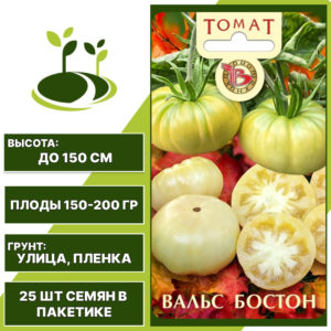 Томат "Вальс Бостон", БИОТЕХНИКА, кремовый, индетерминантный, открытый грунт, количество семян в пакетике 25 шт