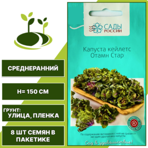 Капуста кейлетс Отамн Стар, САДЫ РОССИИ, среднеранняя, количество семян в пакетике 8 шт
