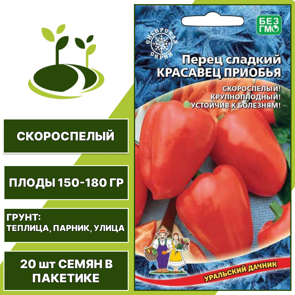 Красавец Приобья, УРАЛЬСКИЙ ДАЧНИК, количество семян в пакетике 20 шт