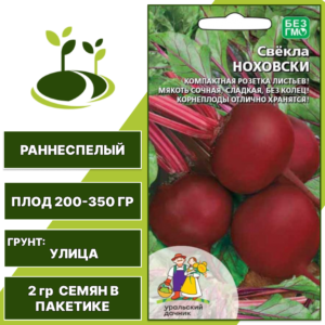 Свекла Ноховски, УРАЛЬСКИЙ ДАЧНИК, количество семян в пакетике 2 гр